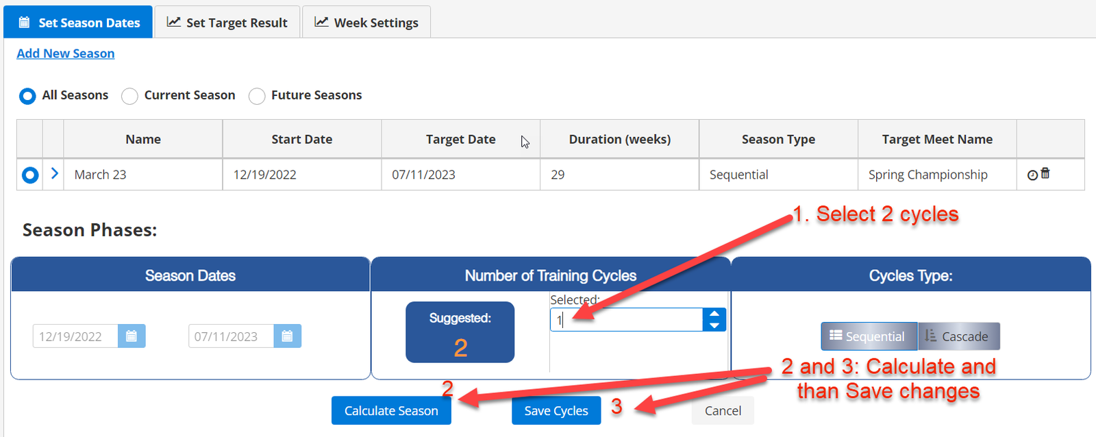 Training Cycles | Super Sport Systems