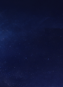 Starry night sky with numerous small stars on a deep blue gradient.